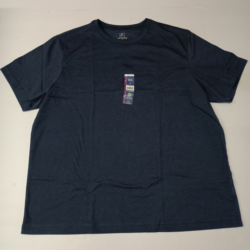 George Men's T-Shirt Short Sleeve Size 2XL Moisture Wicking